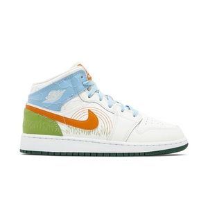 AIR JORDAN 1 MID SE GS ’STITCH`